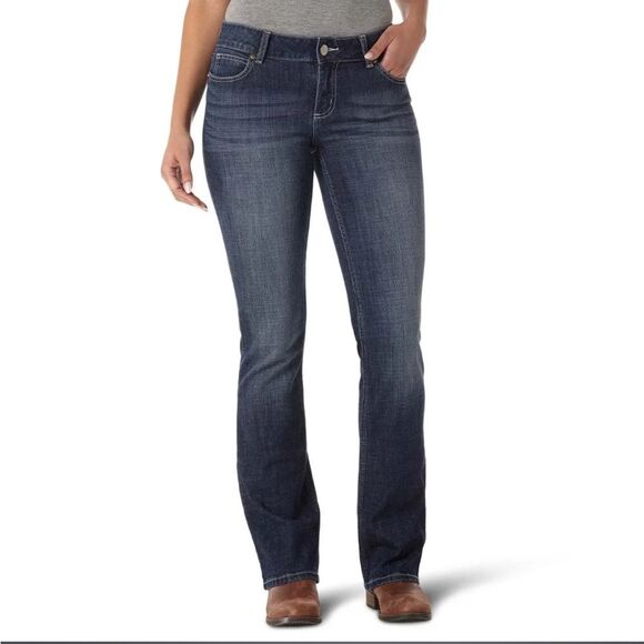 Wrangler Jeans Women’s 9x34 Blue Cowgirl Bootcut Denim 1009MWZDO Western - Picture 9 of 11